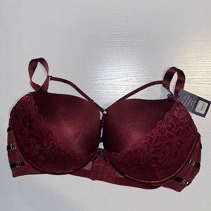 Cacique Collection Boost Balconette bra 44DDD Wine color